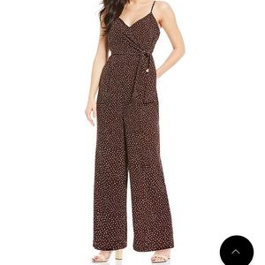 Blu Pepper chestnut polka dot jumpsuit
